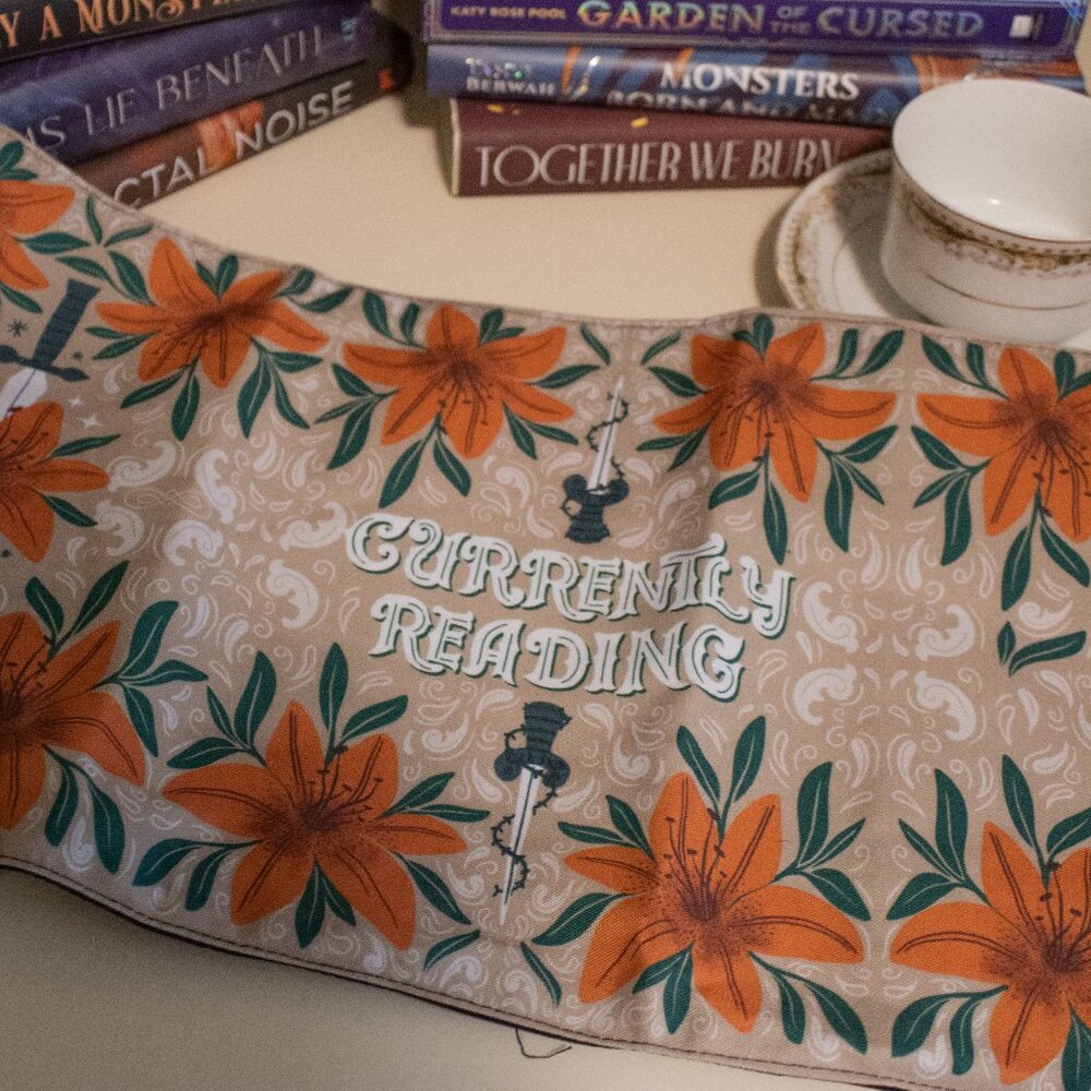 Bookish Box Currently Reading Fabric Dust Jacket